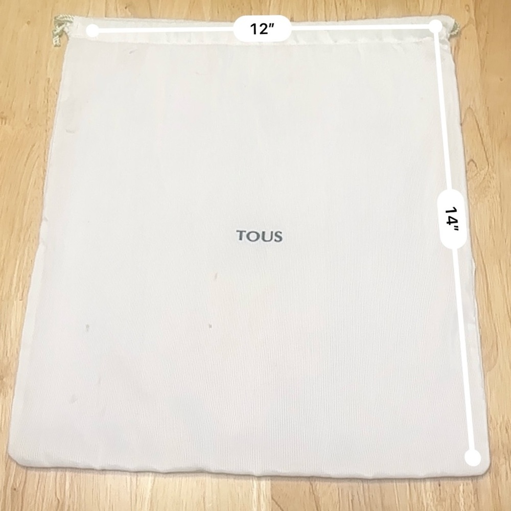 Tous dust bag bag measurements 12”x14”